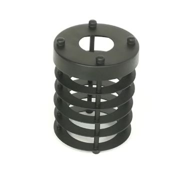 Fekete fém lámparács E27 búratartós foglalathoz