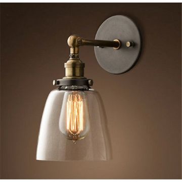 antik-fali-lampa-uvegburaval - illusztráció