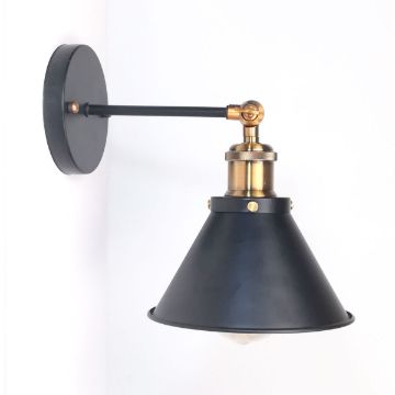antik-fali-lampa-matt-fekete-antik-sargarez-szin-kis-buraval