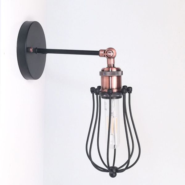 antik-fali-lampa-matt-fekete-antik-vorosrez-szin-csepp-alaku-raccsal