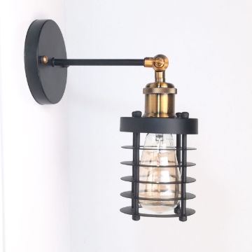 antik-fali-lampa-matt-fekete-antik-sargarez-szin-csepp-alaku-raccsal