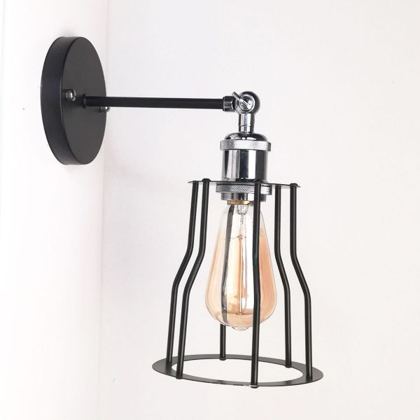 antik-fali-lampa-matt-fekete-fenyes-krom-szin-csepp-alaku-raccsal