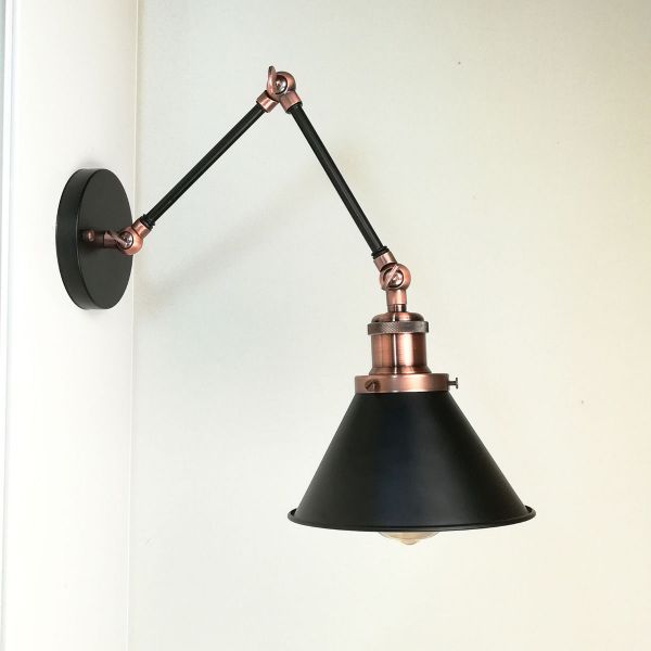 antik-fali-olvaso-lampa-matt-fekete-antik-vorosrez-szin-kis-buraval