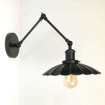 antik-fali-olvaso-lampa-matt-fekete-szin-hullamos-buraval