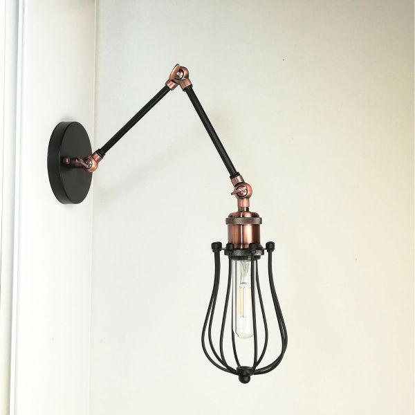 antik-fali-olvaso-lampa-matt-fekete-antik-vorosrez-szin-csepp-alaku-raccsal