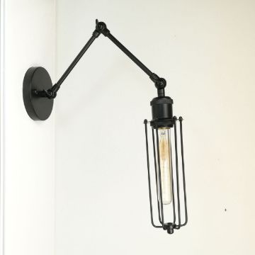 antik-fali-olvaso-lampa-matt-fekete-szin-csepp-alaku-raccsal
