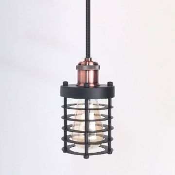 antik-fuggesztek-lampa-matt-fekete-antik-vorosrez-szin-henger-alaku-raccsal