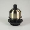 Vintage Edison foglalat textilkábelhez – antik bronz
