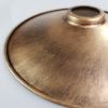 Fém Lámpabúra 260mm x 50mm rozsda sárgaréz szín