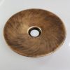 Fém Lámpabúra 260mm x 50mm rozsda sárgaréz szín