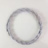 Fonott textil kábel ezüst - 2x0,75
