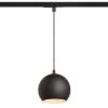 COPA egyfázisú áramkörös sínre fekete üveg 230V LED E27 11W