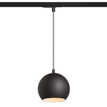 COPA egyfázisú áramkörös sínre fekete üveg 230V LED E27 11W