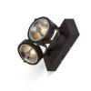 KELLY LED II DIMM fali lámpa fekete 230V LED 2x12W 24° 3000K