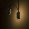 FRISCO W fali lámpa fekete 230V LED 4.2W 120° 3000K