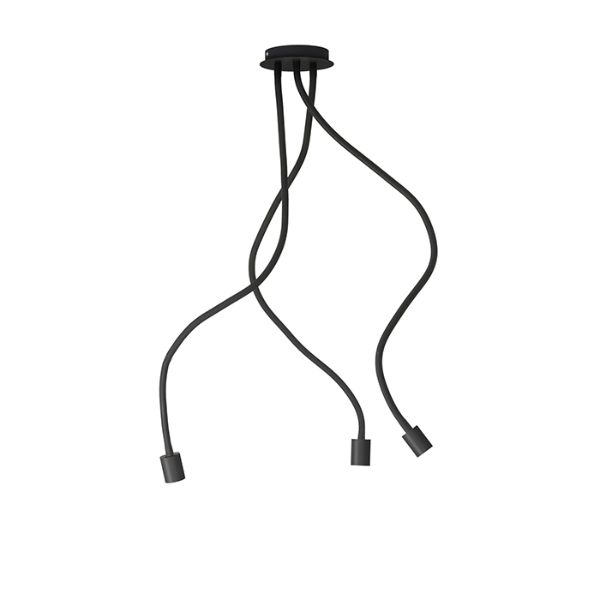 LOYD E27 III függő lámpa fekete  230V LED E27 3x15W