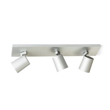 KENNY III felületre szerelhető  szálcsiszolt alumínium/fekete 230V LED GU10 3x8W