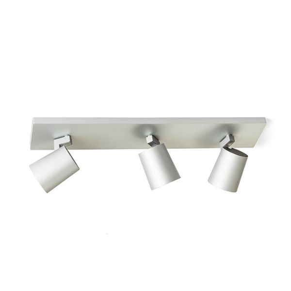 KENNY III felületre szerelhető  szálcsiszolt alumínium/fekete 230V LED GU10 3x8W