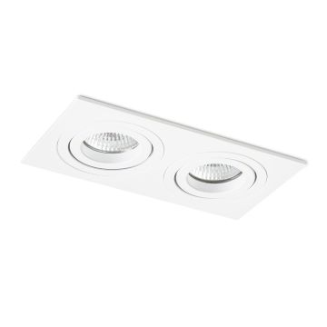 PASADENA GU10 SQ II süllyesztett lámpa fehér  230V LED GU10 2x7W