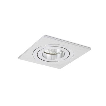 PASADENA GU10 SQ I süllyesztett lámpa  szálcsiszolt alumínium 230V LED GU10 7W