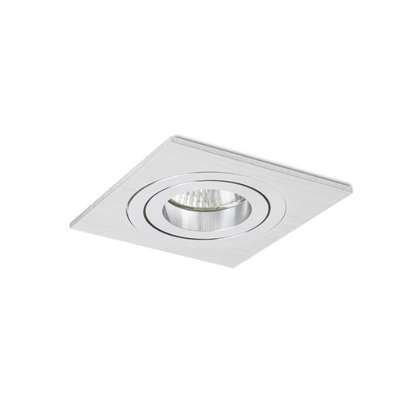 PASADENA GU10 SQ I süllyesztett lámpa  szálcsiszolt alumínium 230V LED GU10 7W