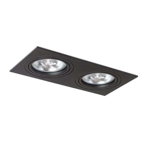 PASADENA G53 SQ II  fekete  230V LED G53 2x15W