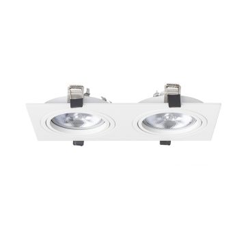 PASADENA G53 SQ II  fehér  230V LED G53 2x15W
