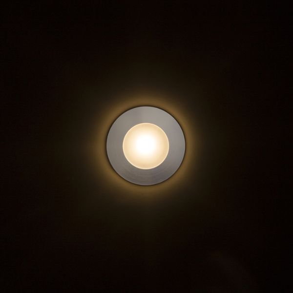CLUB süllyesztett lámpa ezüstszürke 230V LED 3W IP54 3000K