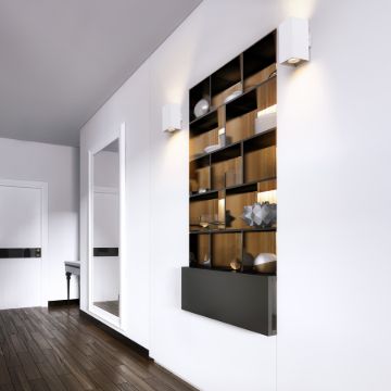AGATE II fali lámpa matt fehér  230V LED GU10 2x7W