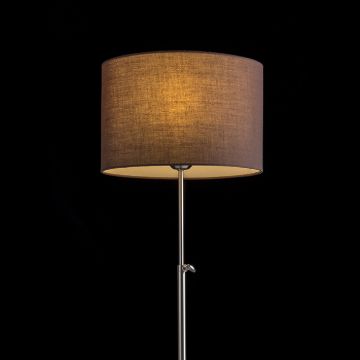 EDIKA asztali lámpa barna matt nikkel 230V LED E27 15W
