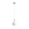 PULIRE RD függő lámpa  opál üveg/fa/króm 230V LED E14 6W