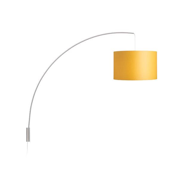 BEND fali ívelt lámpatest  matt nikkel 230V LED E27 15W