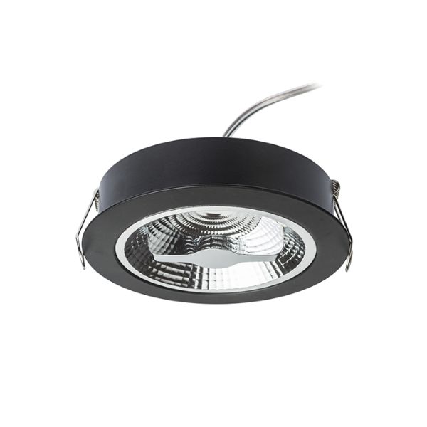 KELLY LED DIMM süllyesztett lámpa fekete 230V LED 15W 45° 3000K
