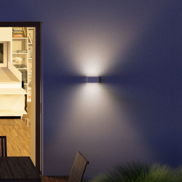 TORINO fali lámpa fehér 230V LED 2x5W IP54 3000K