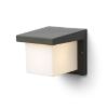 HIDE SQ fali lámpa antracit  230V LED E27 15W IP44