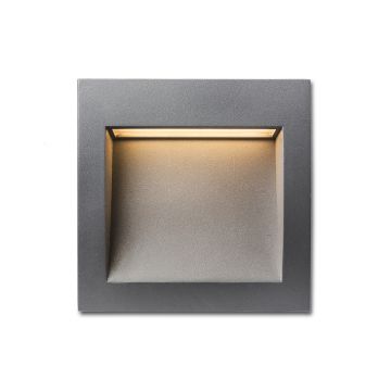 GORDIQ M süllyesztett lámpa antracitszürke 230V LED 3W IP65 3000K