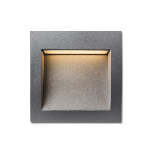 GORDIQ M süllyesztett lámpa antracitszürke 230V LED 3W IP65 3000K