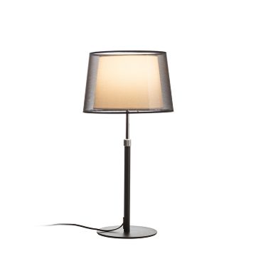 ESPLANADE asztali lámpa átlátszó fekete/fehér króm 230V LED E27 15W