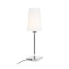LULU asztali lámpa fehér/fekete króm 230V LED E27 8W