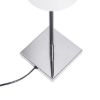LULU asztali lámpa fehér/fekete króm 230V LED E27 8W