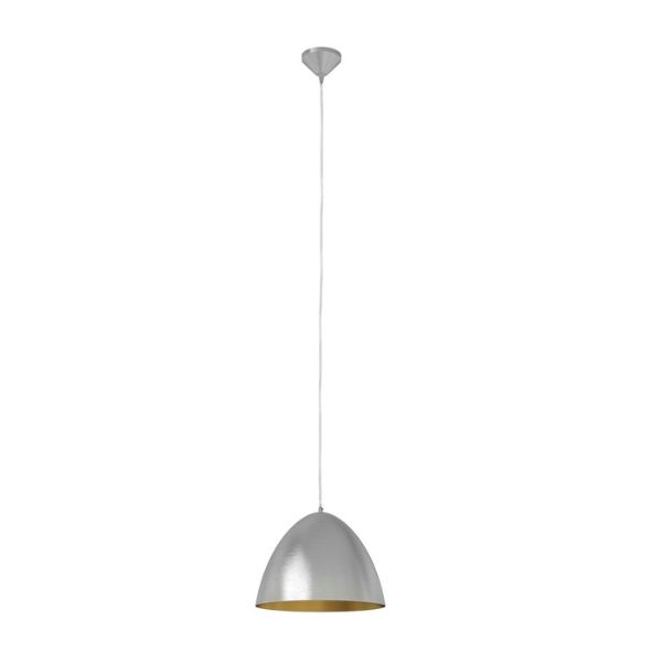 MERYLYN 34 függő lámpa csiszolt alumínium/arany lakk 230V E27 28W