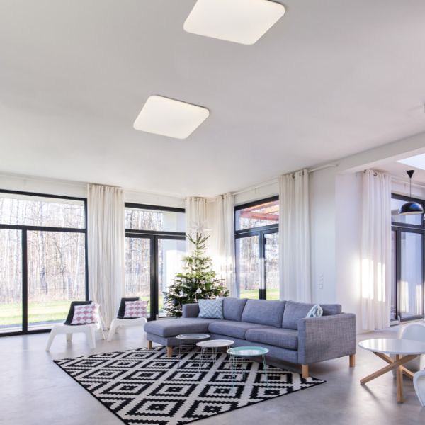 SEMPRE SQ 63 mennyezeti mozgásérzékelő  tej akril 230V LED 76W  3000K