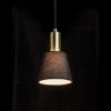 ICAR függő lámpa fekete/aranysárga  230V LED E27 11W