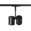 BEEBA II egyfázisú áramkörös sínre fekete  230V LED GU10 2x8W