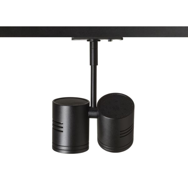BEEBA II egyfázisú áramkörös sínre fekete  230V LED GU10 2x8W
