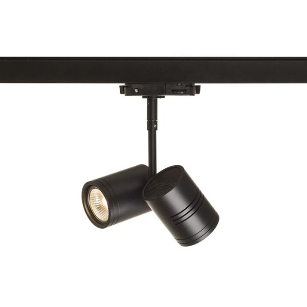 BEEBA II háromfázisú áramkörös sínre fekete  230V LED GU10 2x8W