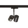 BEEBA II háromfázisú áramkörös sínre fekete  230V LED GU10 2x8W