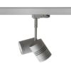 BEEBA II háromfázisú áramkörös sínre ezüstszürke  230V LED GU10 2x8W