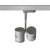 BEEBA II háromfázisú áramkörös sínre ezüstszürke  230V LED GU10 2x8W