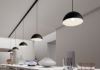 MONROE 30 háromfázisú áramkörös sínre matt fekete/fehér  230V LED E27 11W